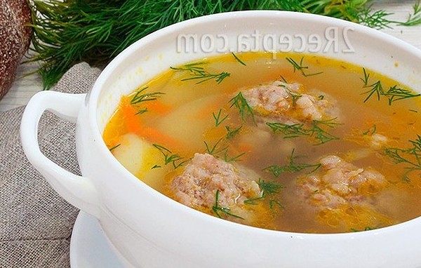 Суп с говяжьими фрикадельками, пошаговый рецепт с фото
